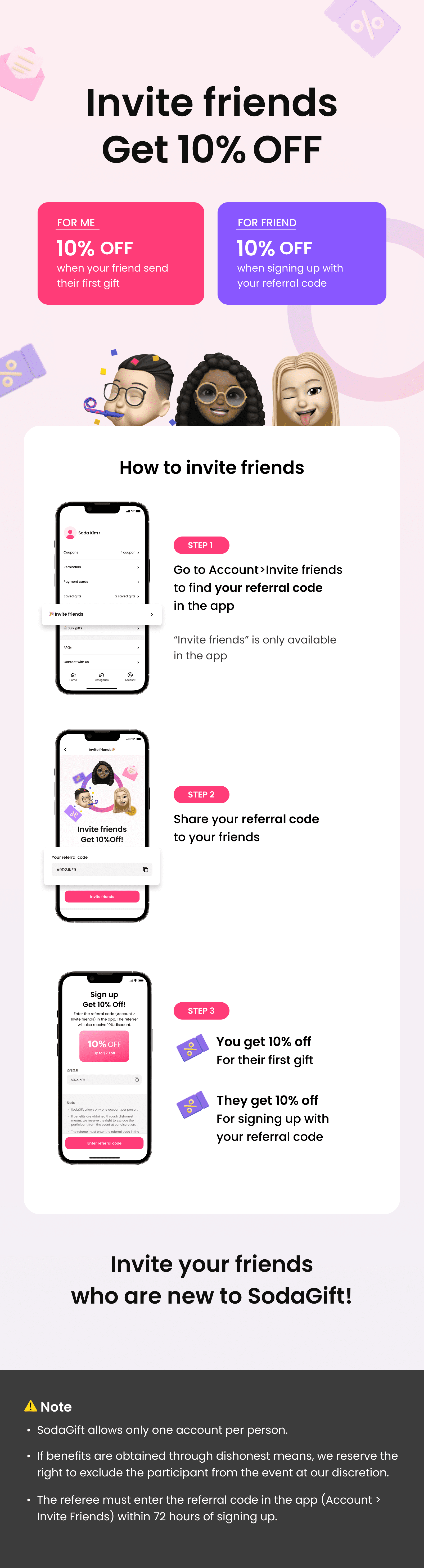 how to invite friends